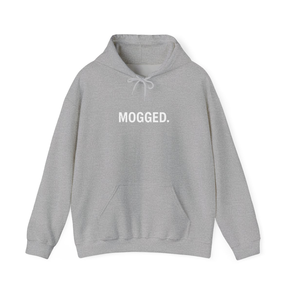 Bold Mogged Meme Graphic Pullover Hoodie