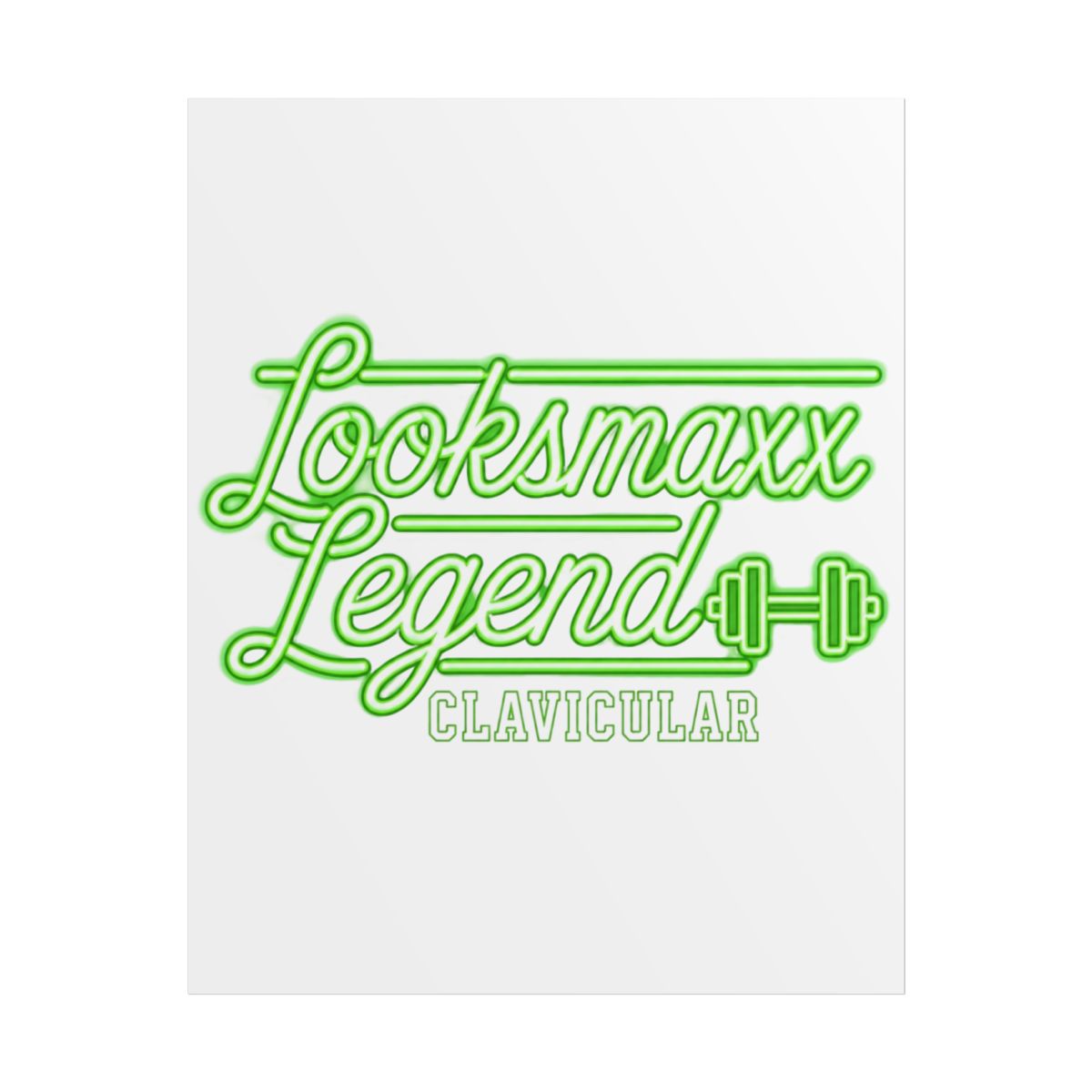 Clavicular "Looksmaxx Legend" Poster
