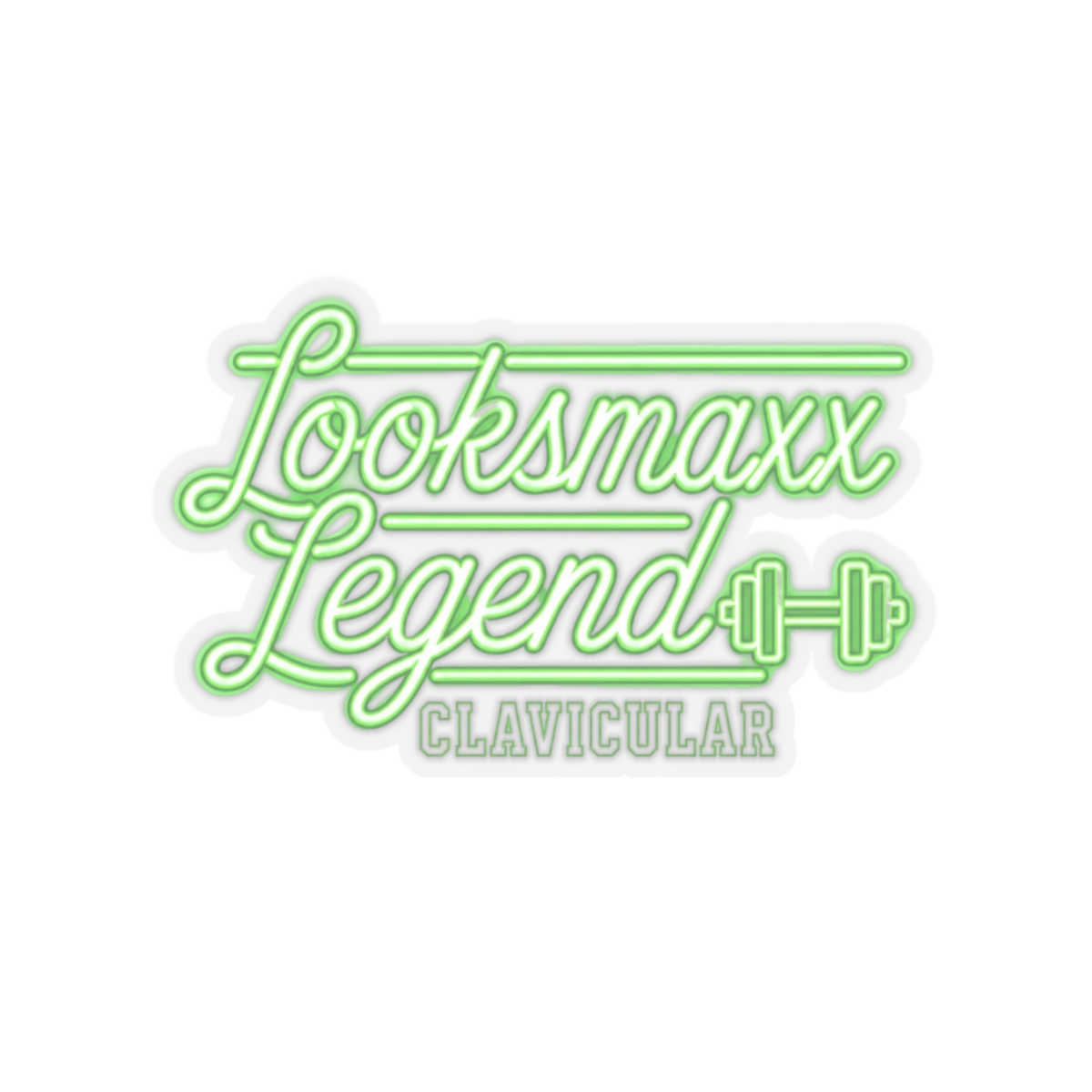 Clavicular "Looksmaxx Legend" Sticker